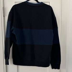 Levi's Men's Black and Navy Crewneck Sweater